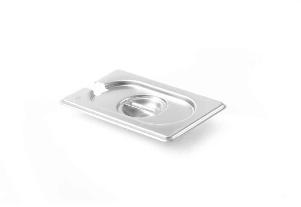 Coperchio Gastronorm con scanso per cucchiaio, HENDI, Kitchen Line, GN 1/9, 176x108mm
