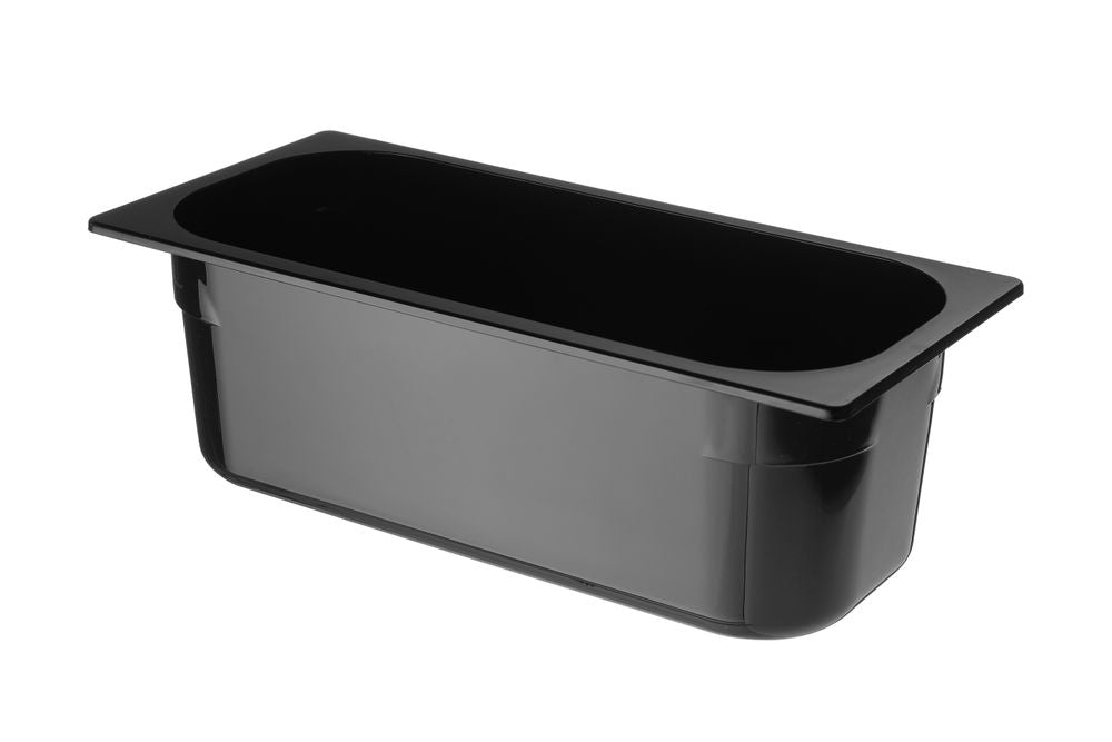 Vasca da gelato in policarbonato, HENDI, 5L, Nero, 360x165x(H)120mm