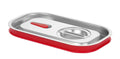 Coperchio per contenitori GN con bordo in silicone, HENDI, Kitchen Line, GN 1/4, 265x162mm