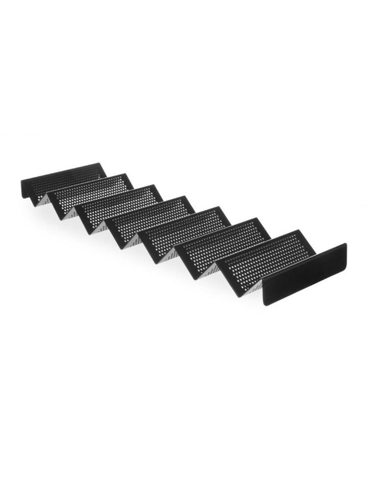 Portapane - perforato, HENDI, Nero, 580x170x(H)40mm