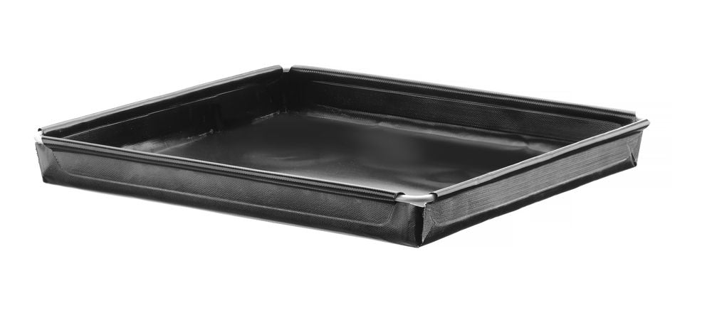 Teglia per forno ad alta velocità, antiaderente, rinforzata., HENDI, Nero, 290x290x(H)20mm, Quadrato