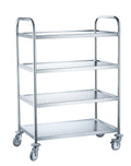 Carrello da servizio con 4 ripiani., HENDI, 905x585x(H)1245mm