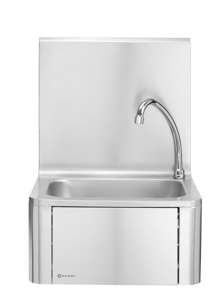 Lavandino da cucina - con azionamento a ginocchio, HENDI, 400x330x(H)560mm