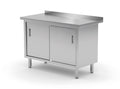 Armadio da tavolo a parete con porte scorrevoli – saldato, HENDI, Profi Line, 800x600x(H)850mm