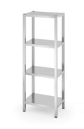 Rack di stoccaggio con 4 ripiani pieni - imbullonati, HENDI, Kitchen Line, 600x400x(H)1800mm