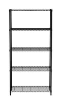 Scaffale di stoccaggio con 5 ripiani, HENDI, Nero, 910x455x(H)1830mm
