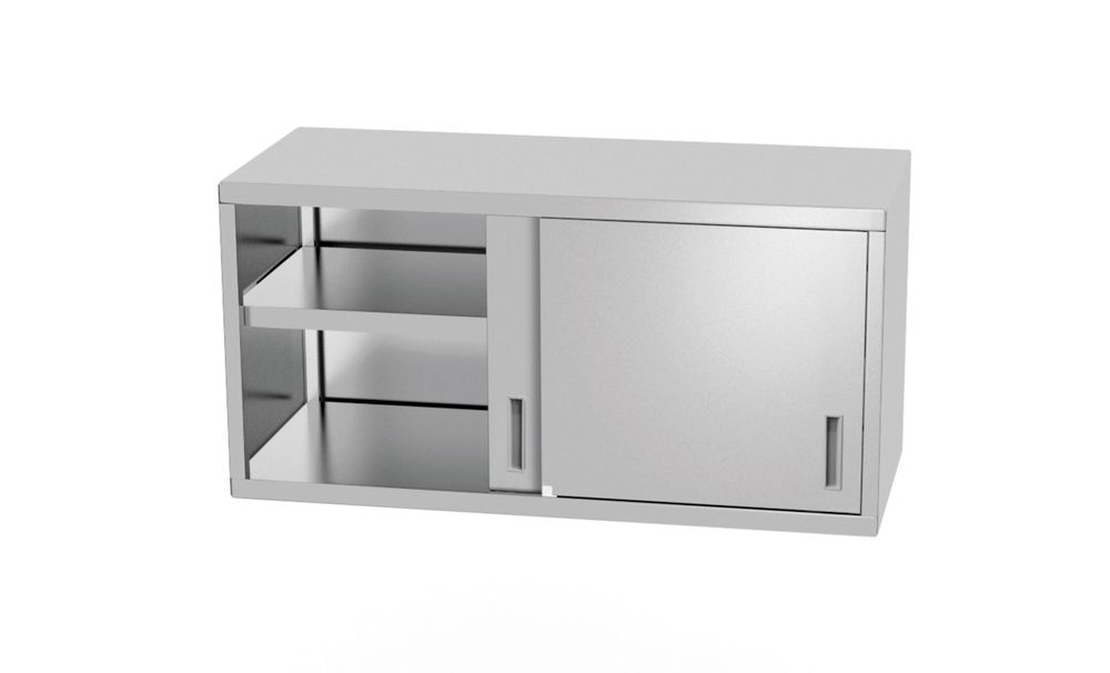 Armadio a parete – saldato, con porte scorrevoli, HENDI, Profi Line, 800x300x(H)600mm