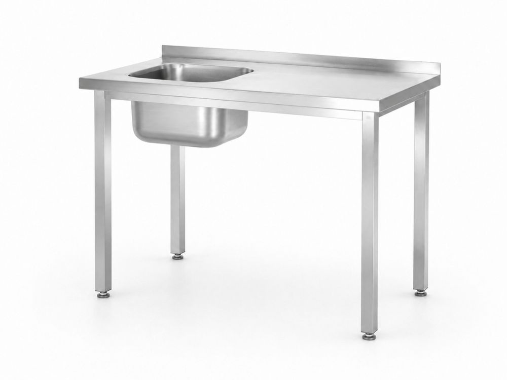 Tavolo lavandino, imbullonato, HENDI, Kitchen Line, 1000x600x(H)850mm