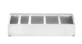 Supporto per contenitore Gastronorm, HENDI, 5 scomparti, 745x245x(H)215mm