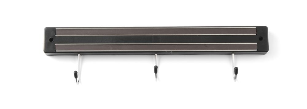 Calamita per coltelli con ganci, HENDI, 3 ganci, Nero, (L)340mm