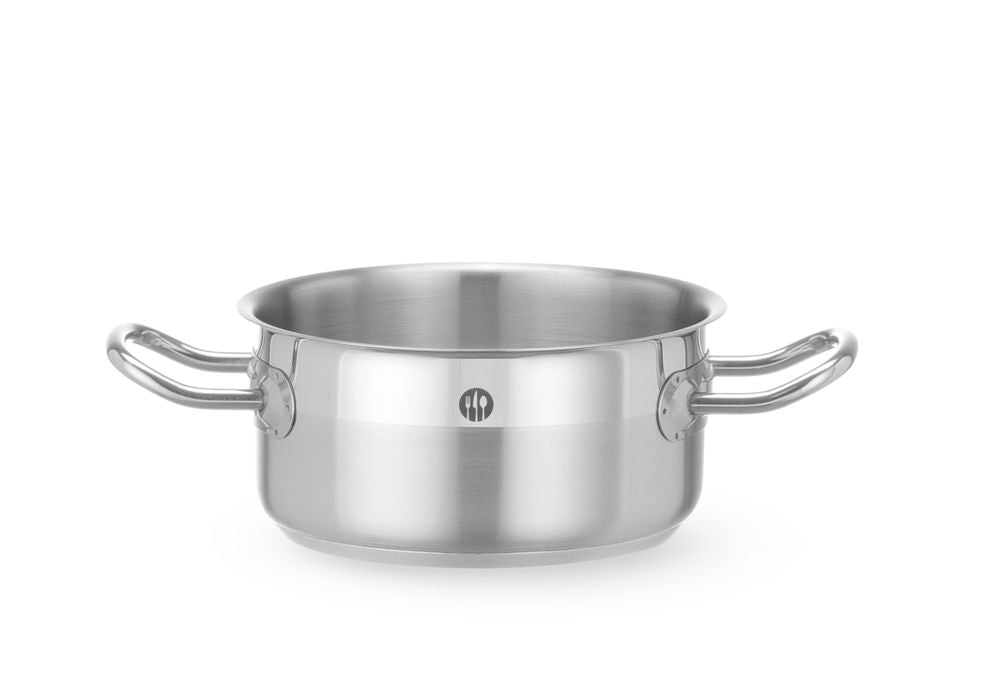 Pentola per stufato bassa, senza coperchio, HENDI, Profi Line, 1,5L, ⌀160x(H)75mm