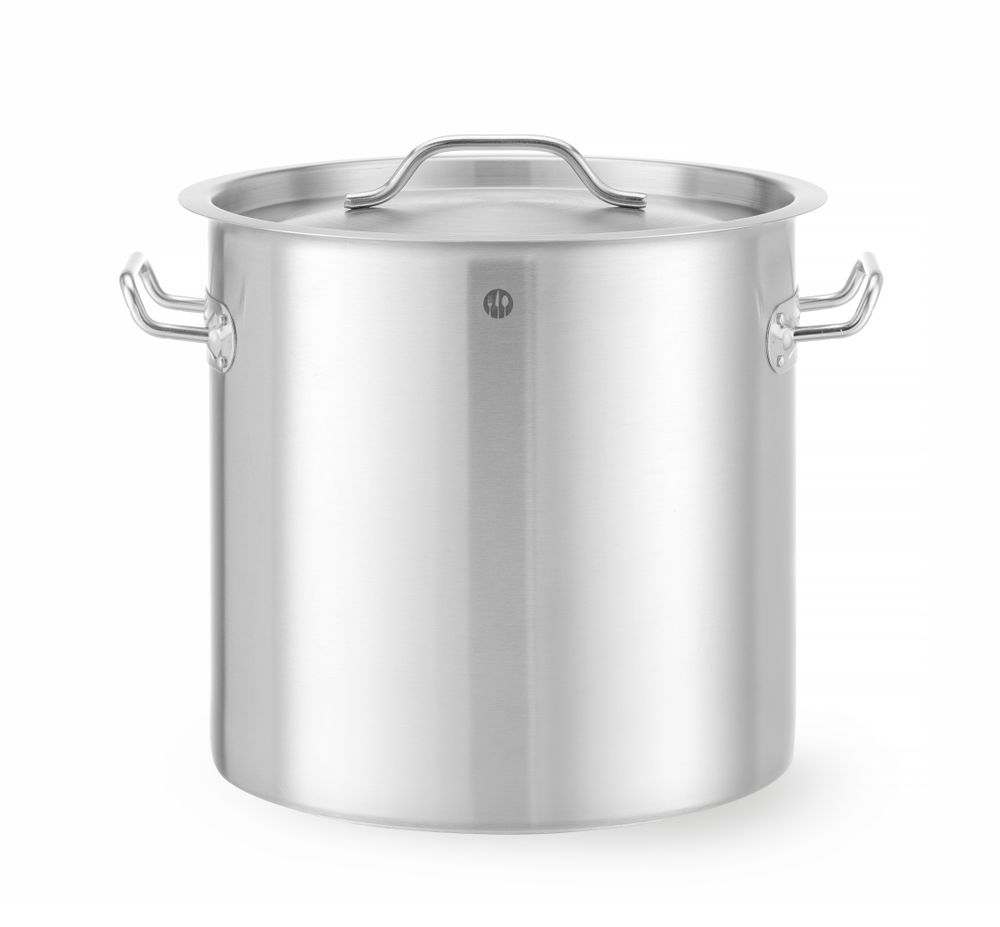Pentola alta per stufato - con coperchio, HENDI, Budget Line, 17L, ⌀280x(H)280mm