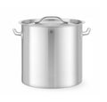 Pentola alta per stufato - con coperchio, HENDI, Budget Line, 21L, ⌀300x(H)300mm