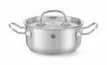 Pentola per stufato bassa - con coperchio, HENDI, Kitchen Line, 1,4L, ⌀160x(H)75mm