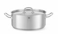 Pentola per stufato bassa - con coperchio, HENDI, Kitchen Line, 7,3L, ⌀280x(H)120mm