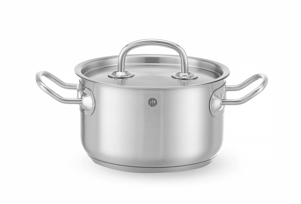 Tegame con coperchio per carne, HENDI, Kitchen Line, 9,5L, ⌀280x(H)155mm