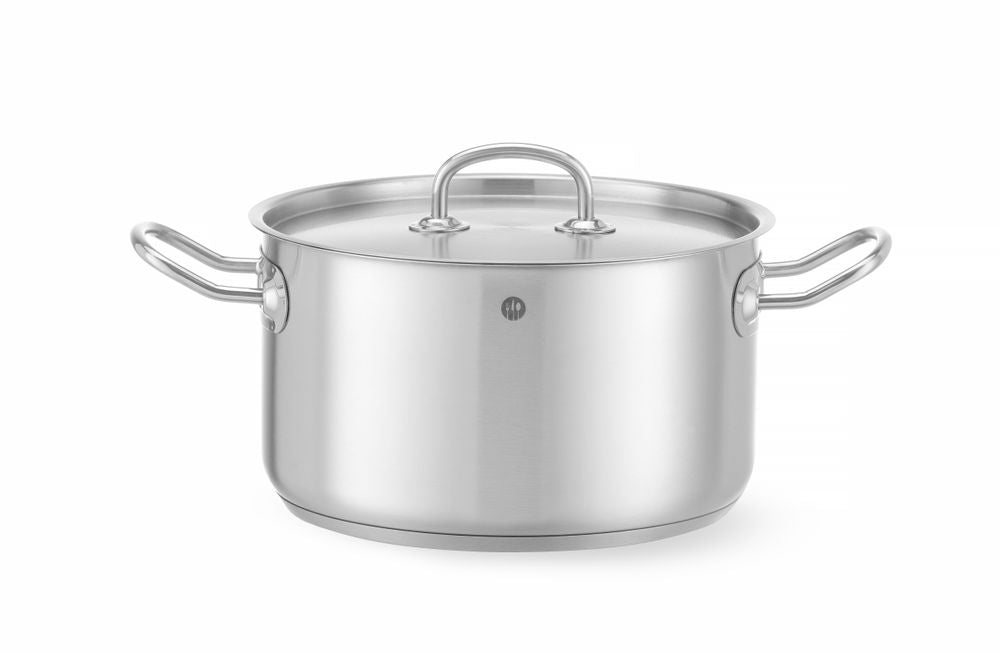Tegame con coperchio per carne, HENDI, Kitchen Line, 6L, ⌀240x(H)135mm