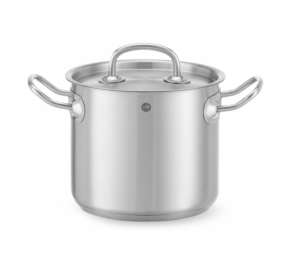 Pentola da stufato alta - con coperchio, HENDI, Kitchen Line, 2,8L, ⌀160x(H)140mm