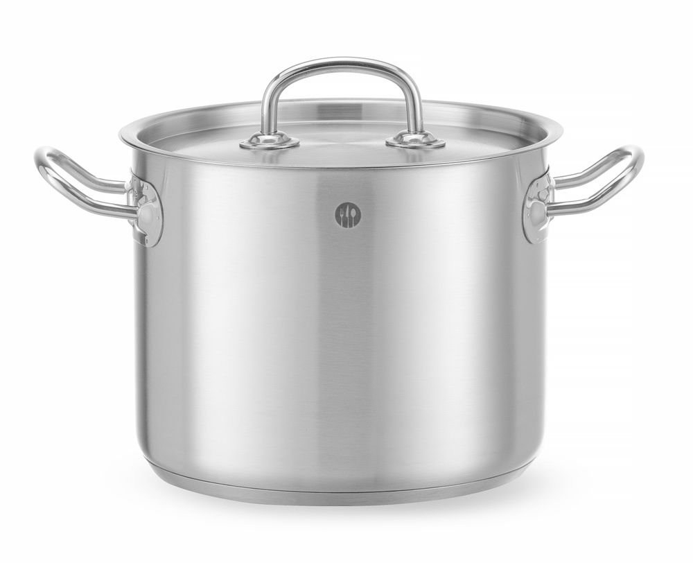 Pentola da stufato alta - con coperchio, HENDI, Kitchen Line, 5L, ⌀200x(H)160mm