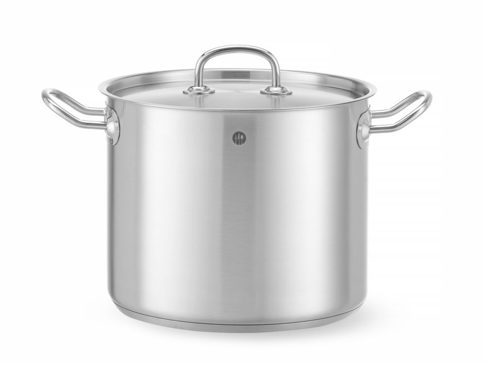 Pentola da stufato alta - con coperchio, HENDI, Kitchen Line, 9L, ⌀240x(H)200mm