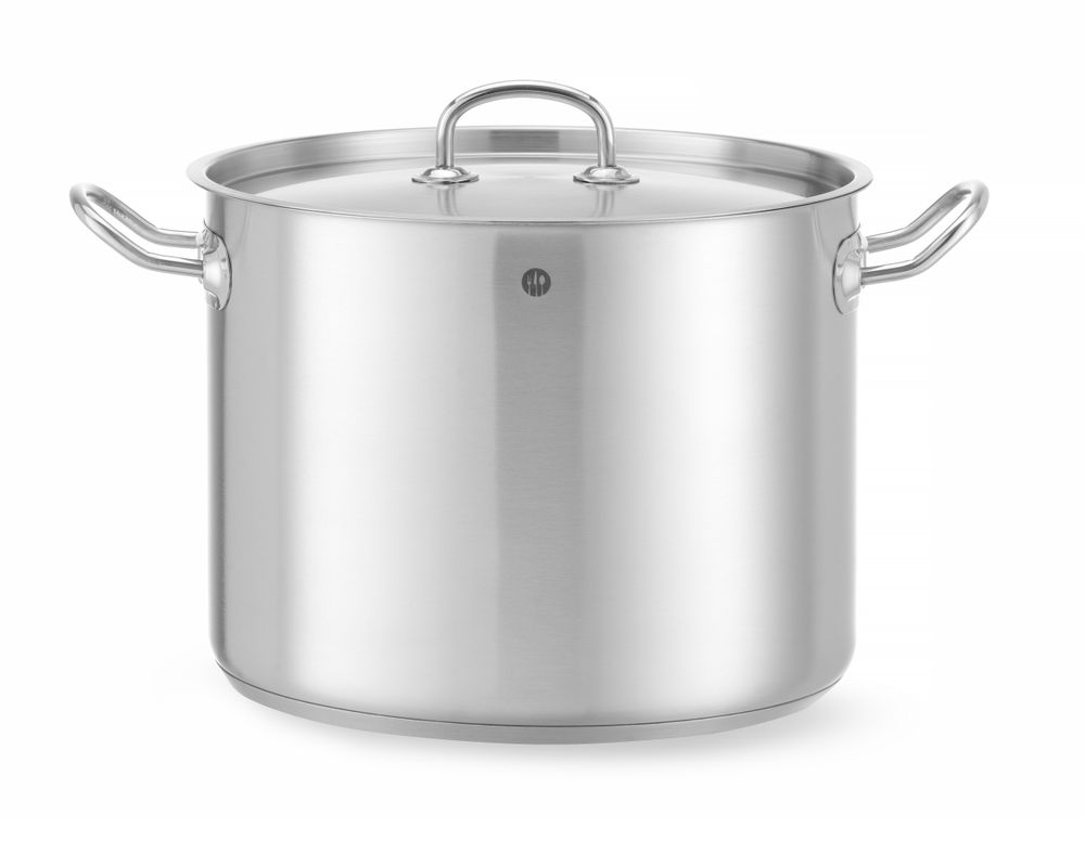 Pentola da stufato alta - con coperchio, HENDI, Kitchen Line, 13,5L, ⌀280x(H)220mm