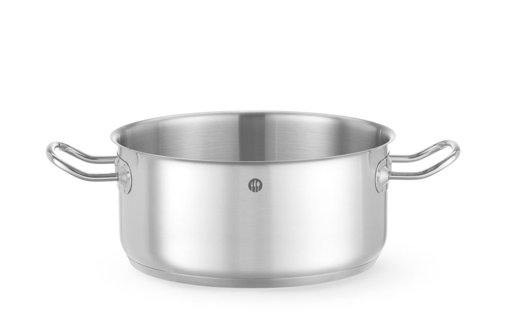 Teglia per stufato bassa - senza coperchio, HENDI, Kitchen Line, 4,9L, ⌀240x(H)110mm