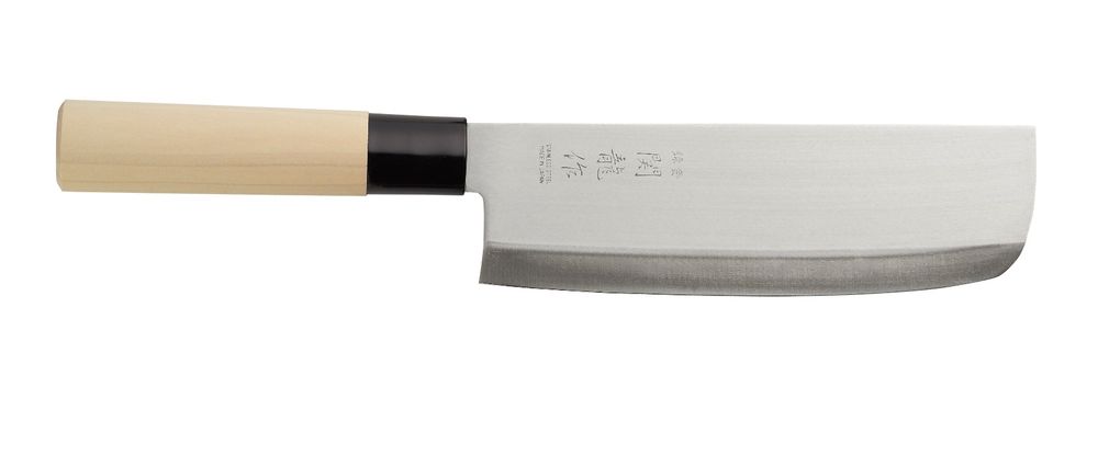 Coltello giapponese Nakiri., HENDI, Nero, (L)290mm