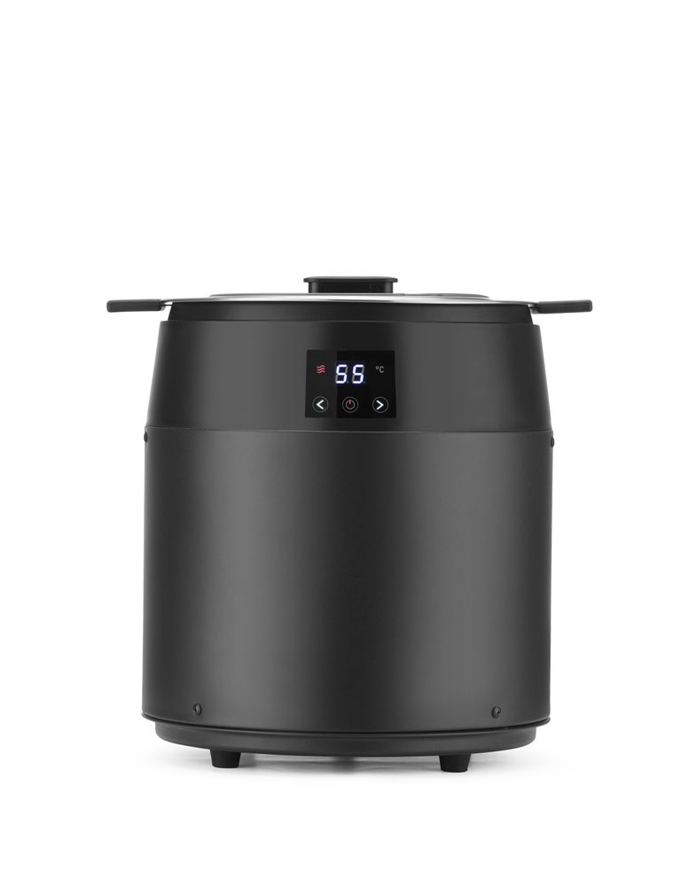 Bollitore per zuppe senza acqua, 10L, HENDI, 10L, Nero, 220-240V/450W, ⌀330x(H)398mm