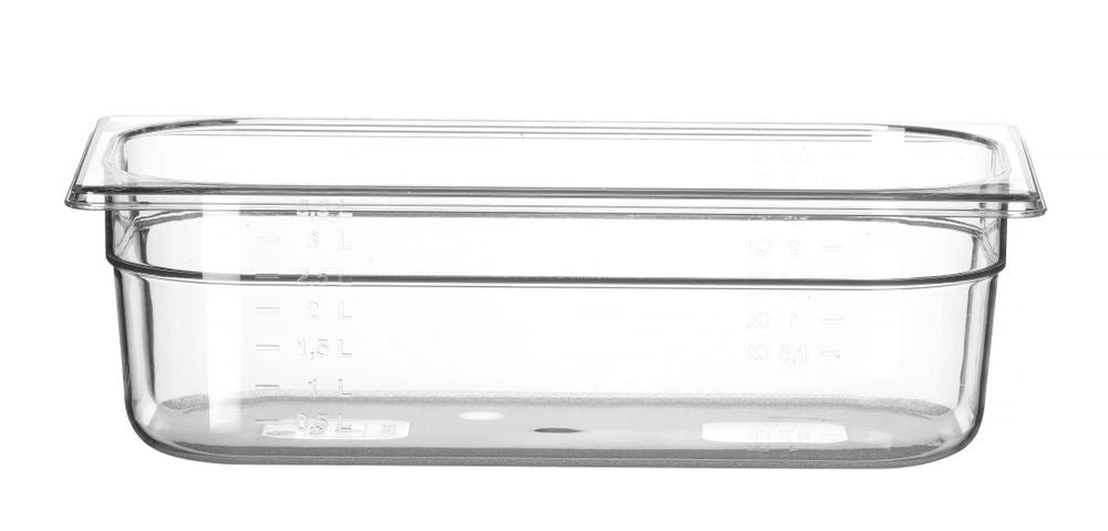 Contenitore Gastronorm 1/3, HENDI, Profi Line, GN 1/3, 4L, Trasparente, 325x176x(H)100mm