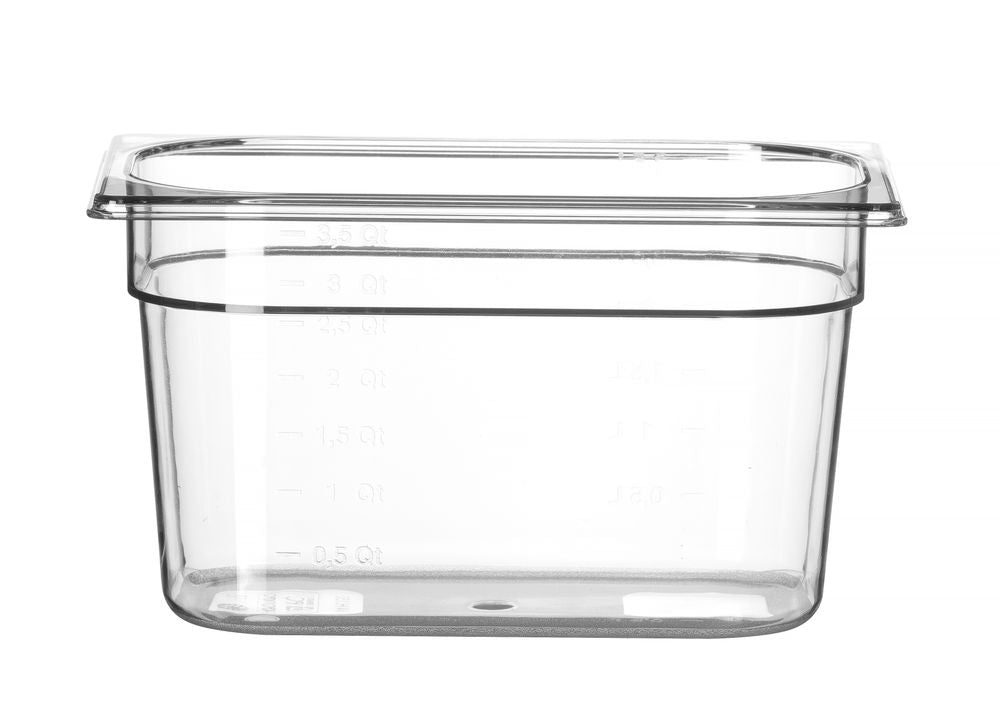Contenitore Gastronorm 1/4, HENDI, Profi Line, GN 1/4, 4L, Trasparente, 265x162x(H)150mm