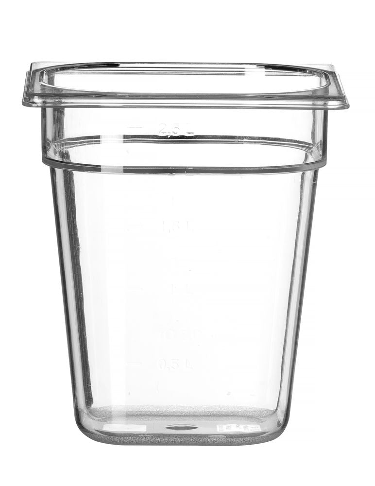 Contenitore Gastronorm 1/6, HENDI, Profi Line, GN 1/6, 3,4L, Trasparente, 176x162x(H)200mm
