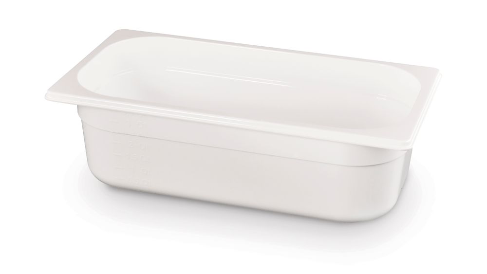 Contenitore Gastronorm 1/3, HENDI, GN 1/3, 4L, Bianco, 325x176x(H)100mm