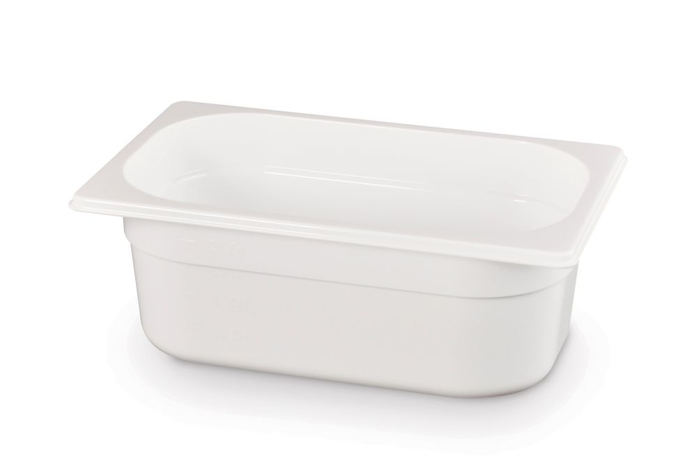 Contenitore Gastronorm 1/4, HENDI, GN 1/4, 2,8L, Bianco, 265x162x(H)100mm