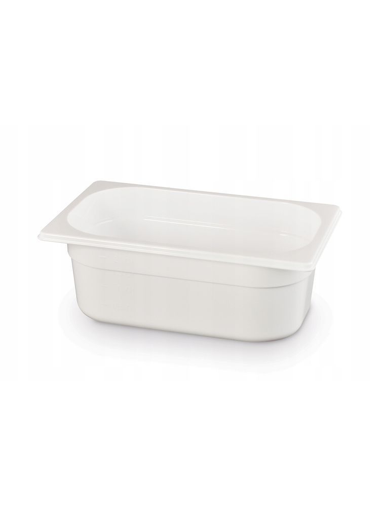 Contenitore Gastronorm 1/4, HENDI, GN 1/4, 1,8L, Bianco, 265x162x(H)65mm