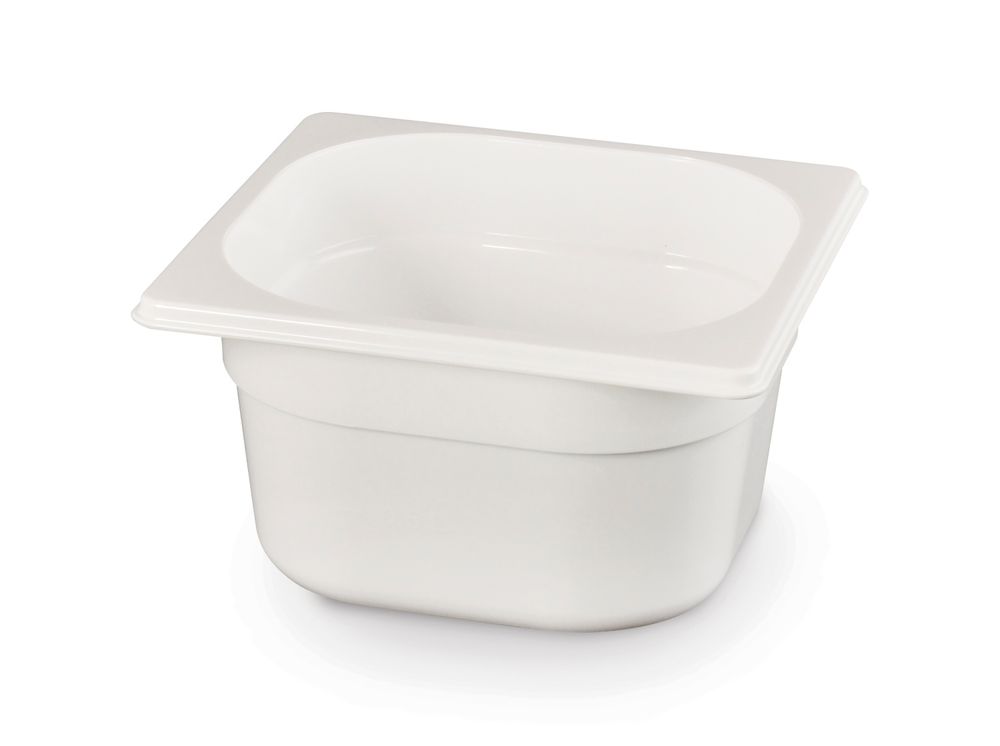 Contenitore Gastronorm 1/6, HENDI, GN 1/6, 2,4L, Bianco, 176x162x(H)150mm