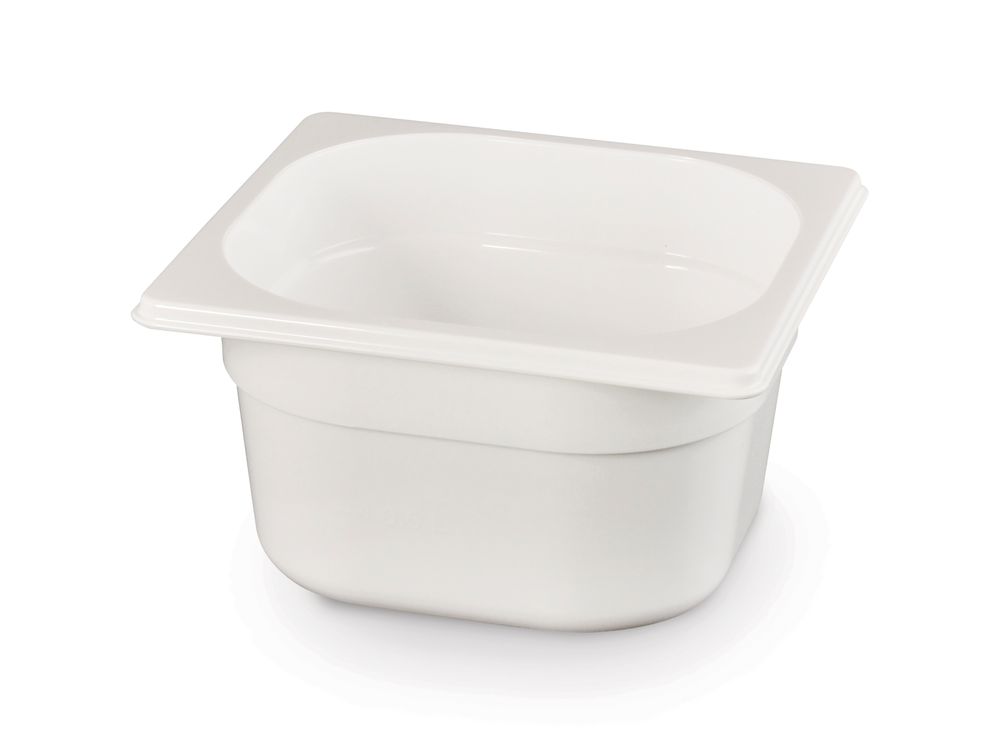 Contenitore Gastronorm 1/6, HENDI, GN 1/6, 1,6L, Bianco, 176x162x(H)100mm