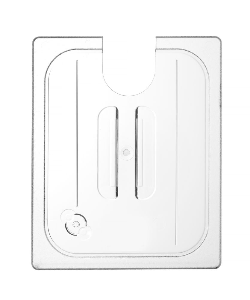 Coperchio Gastronorm con apertura per sous vide, HENDI, GN 1/2, Trasparente, 265x325mm