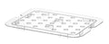 Sgocciolatoio Gastronorm, HENDI, Profi Line, GN 1/2, Trasparente, 265x206mm