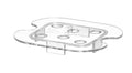 Sgocciolatoio Gastronorm, HENDI, Profi Line, GN 1/6, Trasparente, 118x106mm