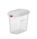 Contenitore GN 1/9, polipropilene, HENDI, GN 1/9, 1,5L, Trasparente, 176x108x(H)150mm, rettangolare