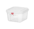 Contenitore GN 1/6, polipropilene, HENDI, GN 1/6, 1,7L, Trasparente, 176x162x(H)100mm, rettangolare