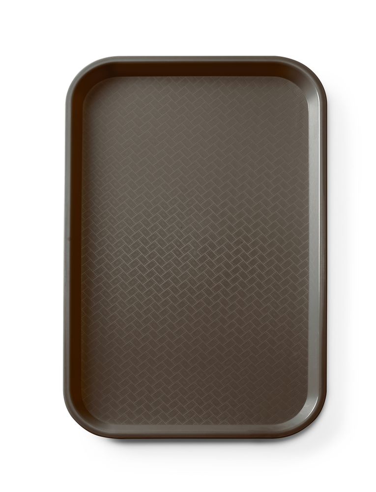 Vassoio fast food in polipropilene GN 1/1, AmerBox, GN 1/1, Marrone, 530x325x(H)20mm