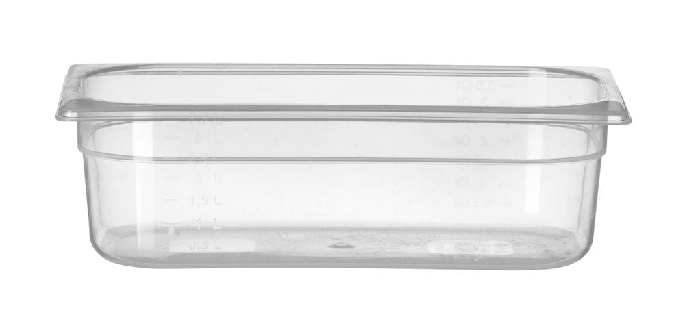 Contenitore Gastronorm 1/3, HENDI, Profi Line, GN 1/3, 3,5L, Trasparente, 325x176x(H)100mm
