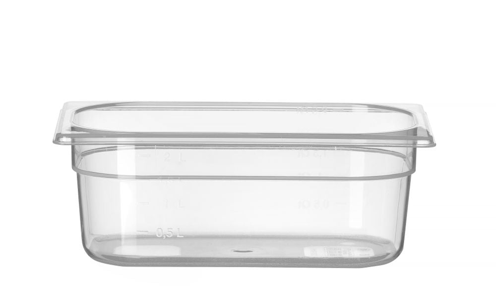 Contenitore Gastronorm 1/4, HENDI, Profi Line, GN 1/4, 2L, Trasparente, 265x162x(H)100mm