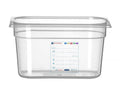 Contenitore Gastronorm 1/4, HENDI, GN 1/4, 4L, Trasparente, 265x162x(H)150mm