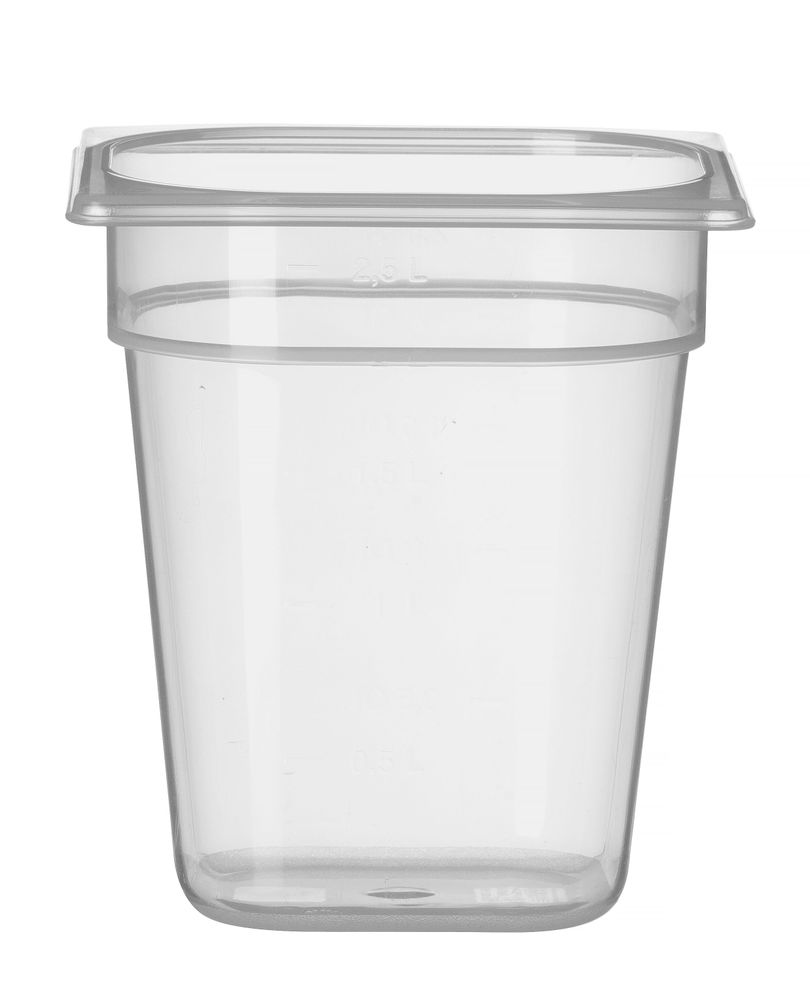 Contenitore Gastronorm 1/6, HENDI, Profi Line, GN 1/6, 2,5L, Trasparente, 176x162x(H)200mm