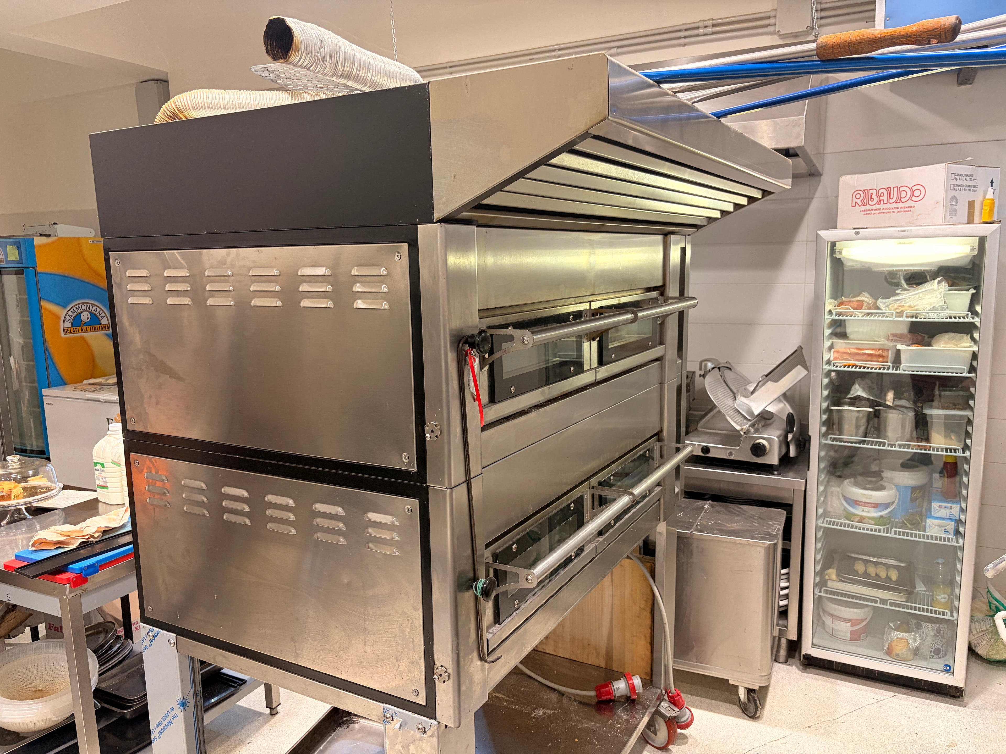 Forno Professionale Pizzeria Sud Forni ZN80 Due Camere con Cappa - Usato pari al nuovo