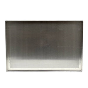 Teglia in alluminio naturale forato piana cm 40x60