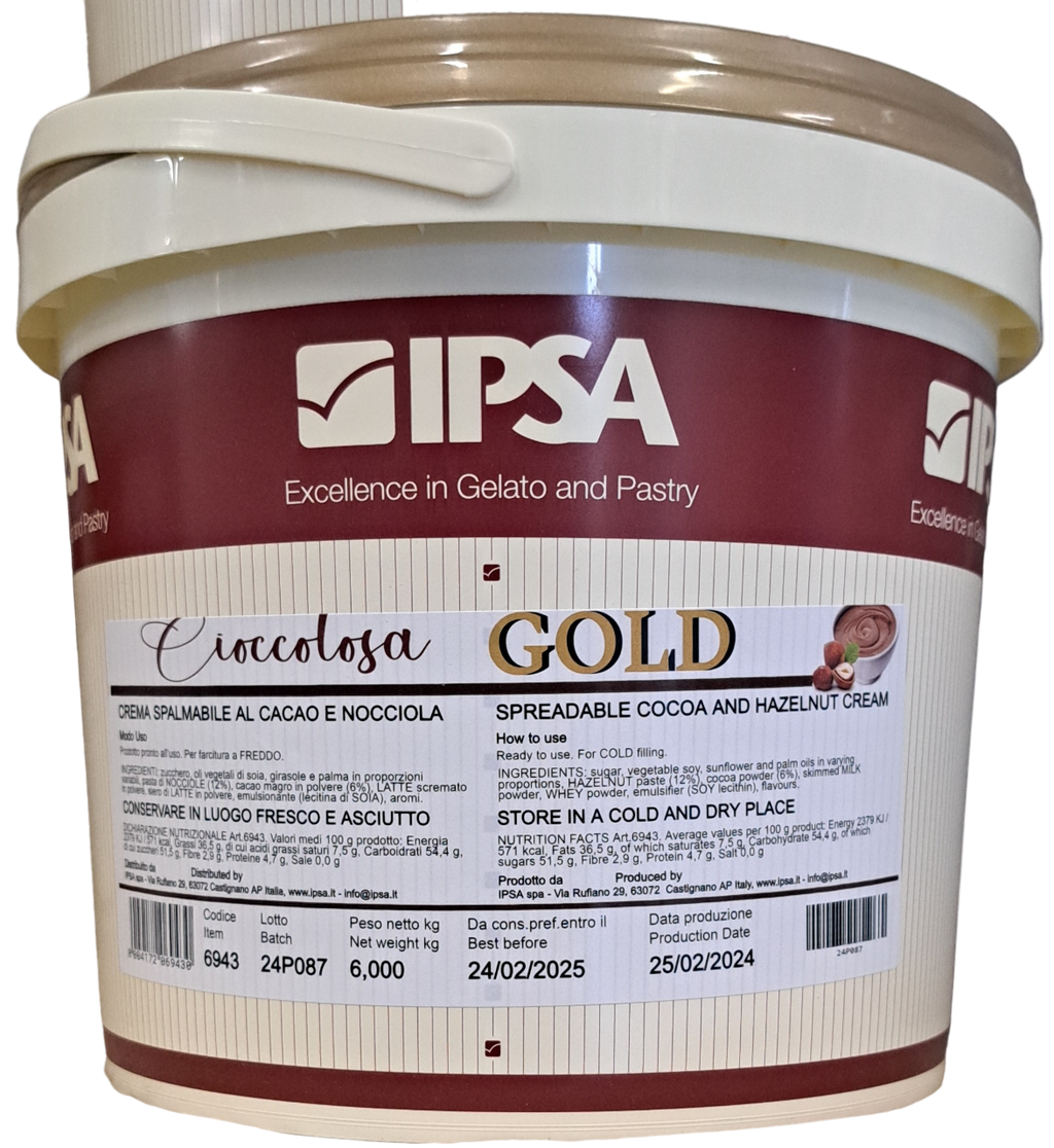 Cioccolosa Gold - crema Spalmabile al 12% Ipsa Kg 6