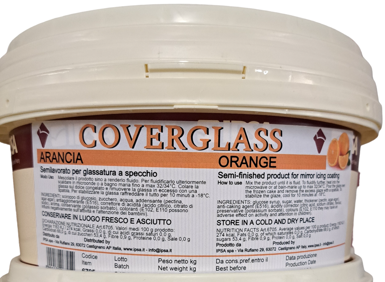 Coverglass Arancia Glassa a specchio Ipsa Kg 3